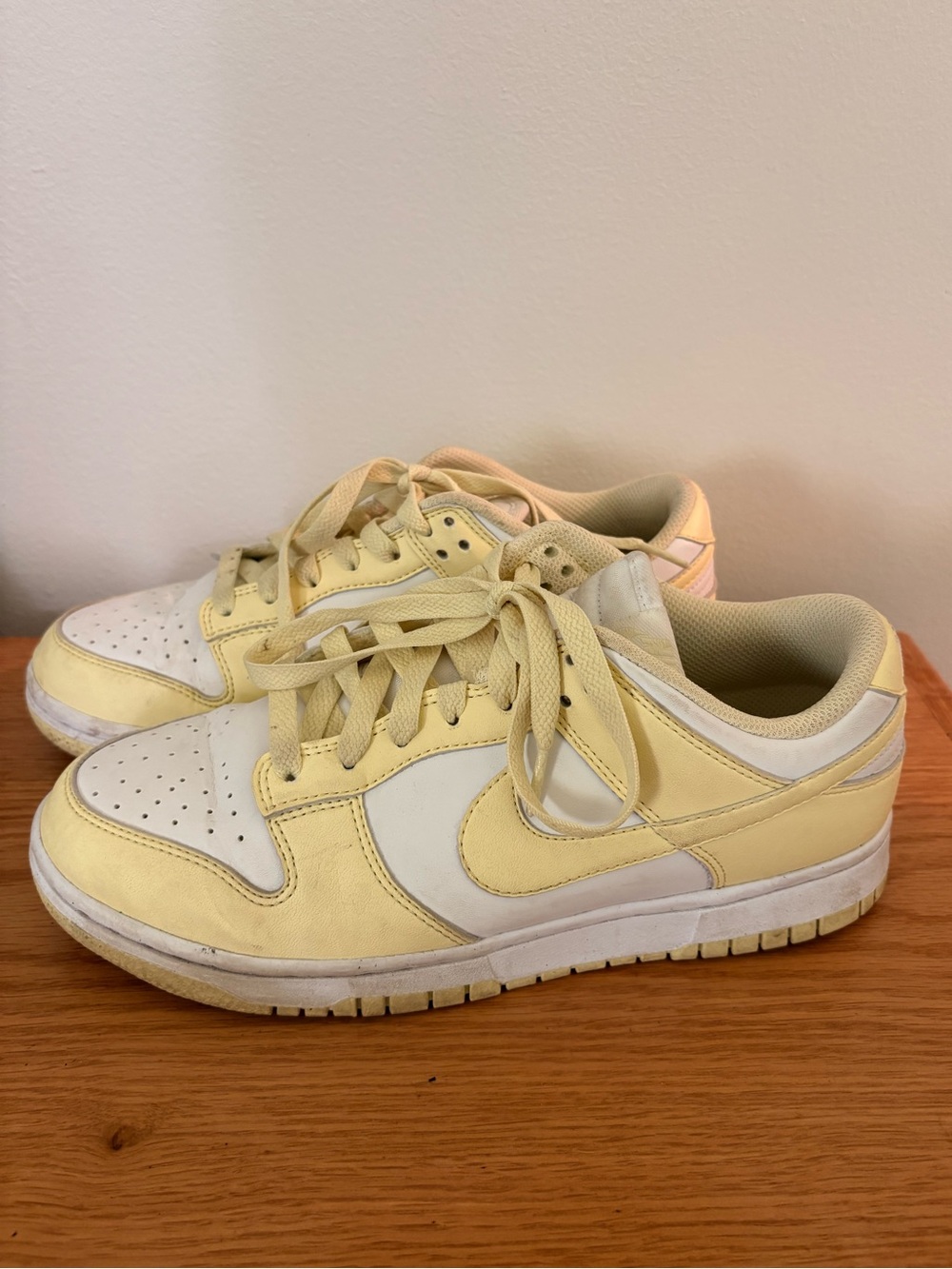 Nike Dunk Shoes- Pastel Yellow